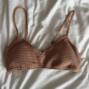Aerie textured bikini top